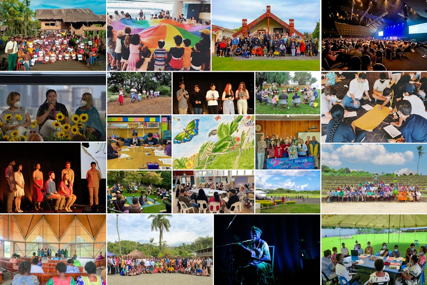 A lo largo y ancho de Australasia, las conferencias se enriquecieron con elementos culturales, como narraciones de cuentos, obras musicales y danzas tradicionales, que pusieron de relieve los principios espirituales necesarios para promover sociedades armoniosas.