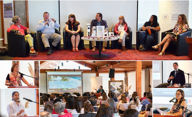 Los ponentes y participantes del foro de debate celebrado recientemente sobre el progreso del Proyecto Montaña del Fondo para el Medio Ambiente Mundial.