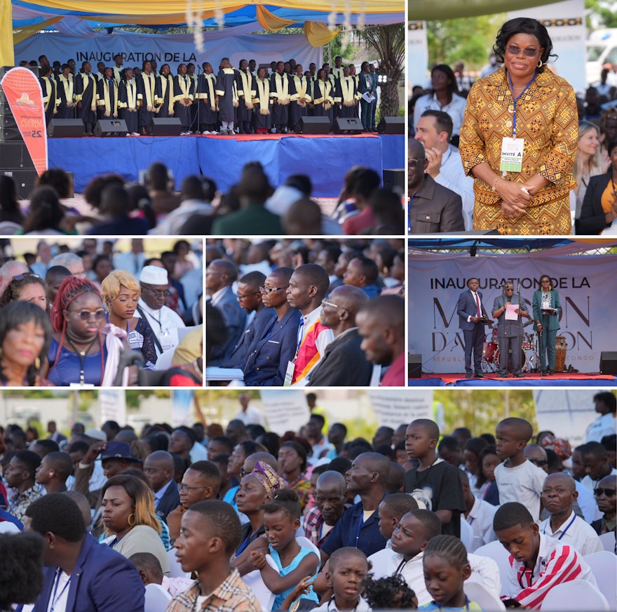 The ceremony included prayers and quotations sung by several choirs from different regions of the DRC.