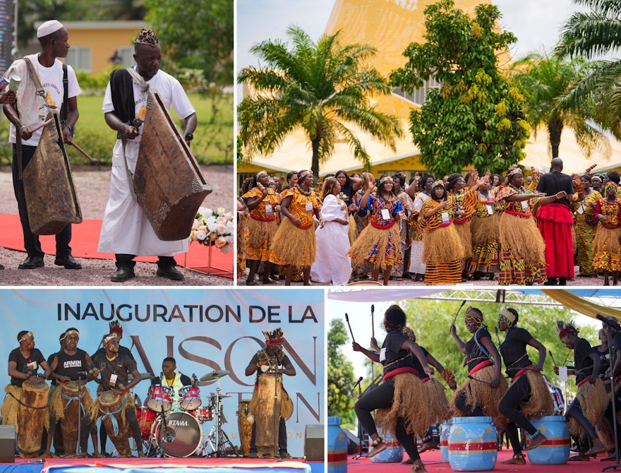 The program included traditional dance and other artistic presentations.