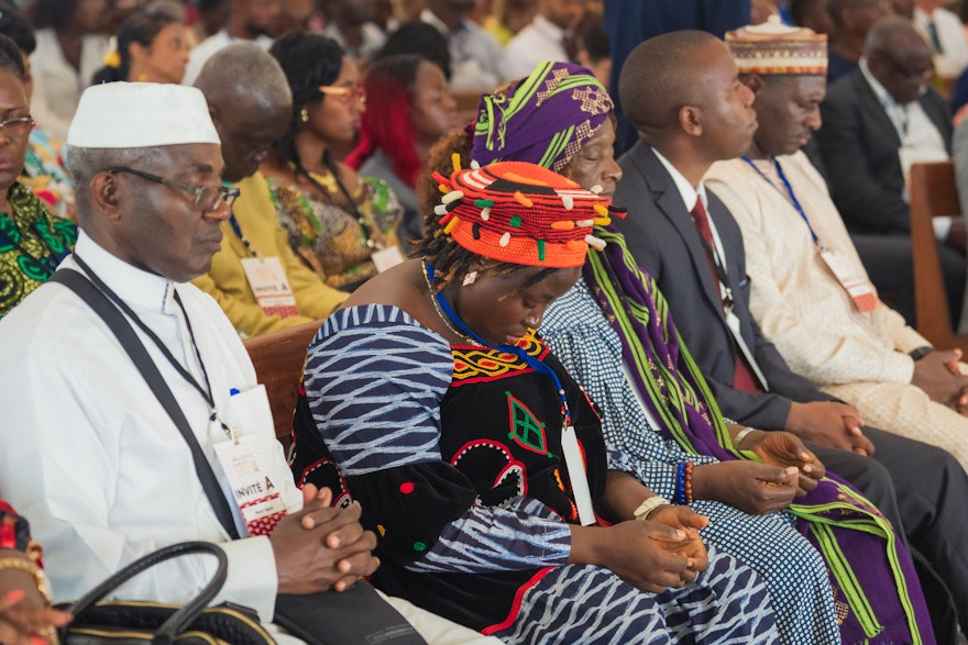 The program included a devotional program inside the temple.