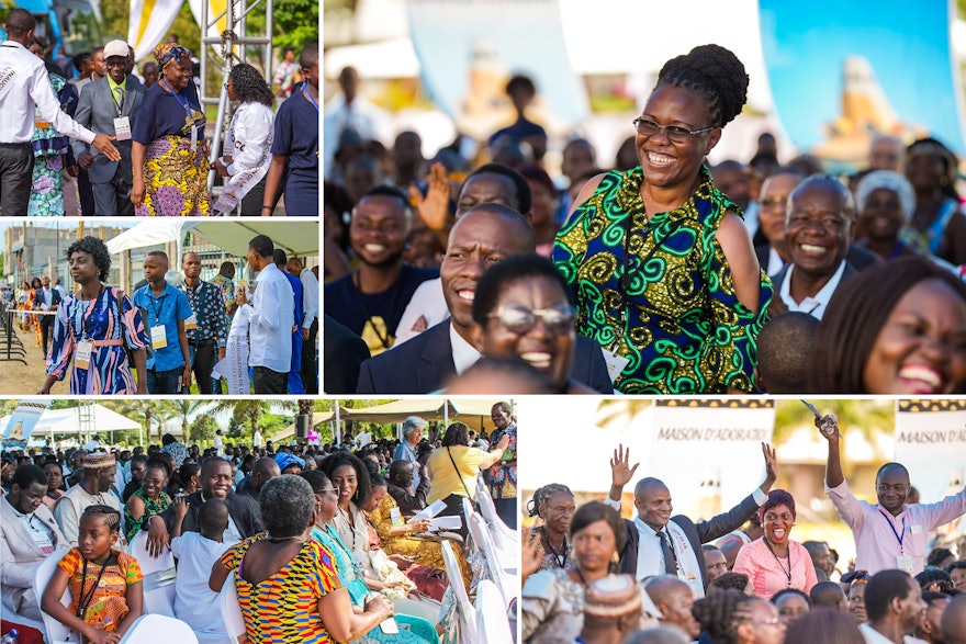 Personas de todas las procedencias se reunieron para celebrar la inauguración de la Casa de Adoración nacional bahá’í en la RDC.