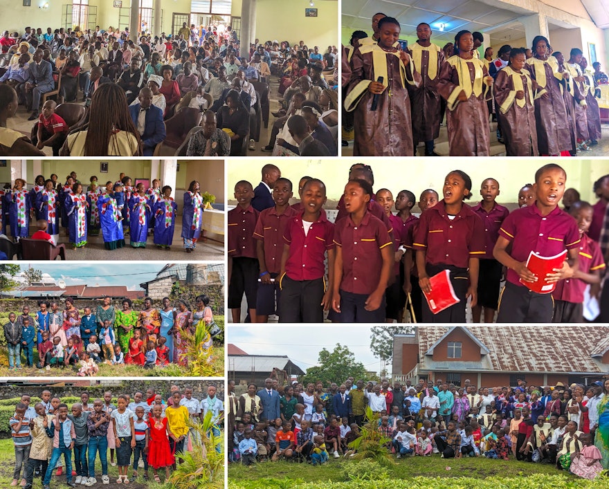 Local gatherings throughout the DRC were held to celebrate the dedication of the House of Worship.