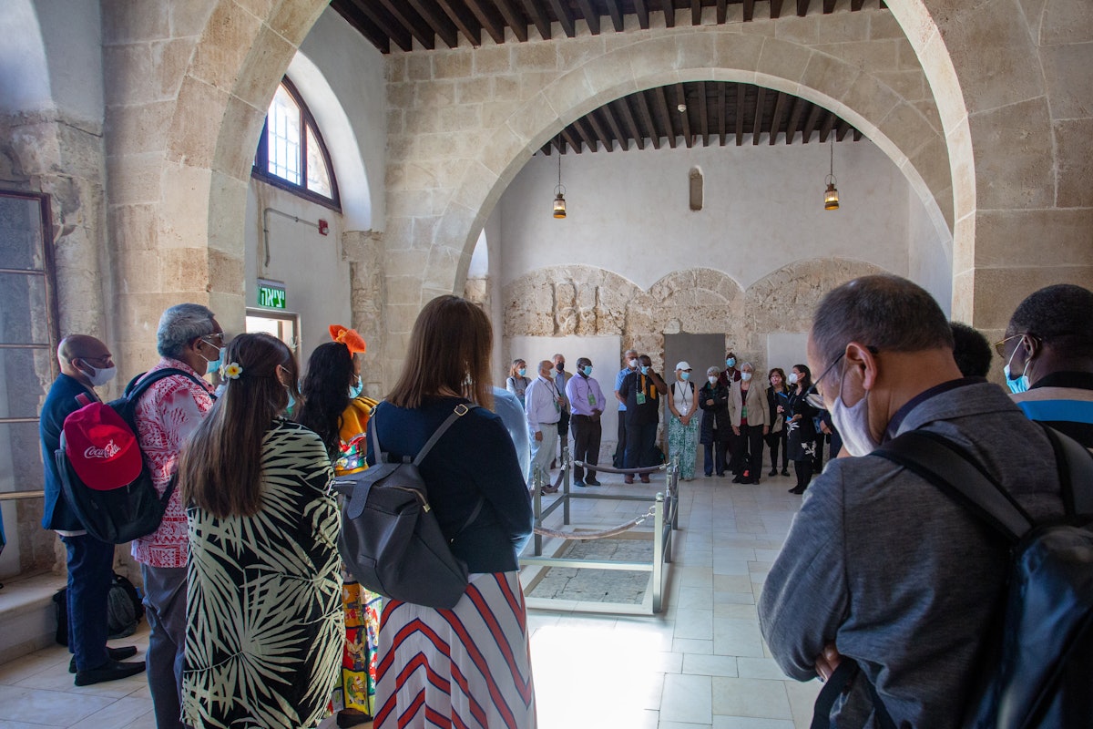 Representatives from many parts of the world gather in the Prison.