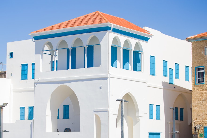 Exterior of the House of ‘Abbúd, which was recently renovated.