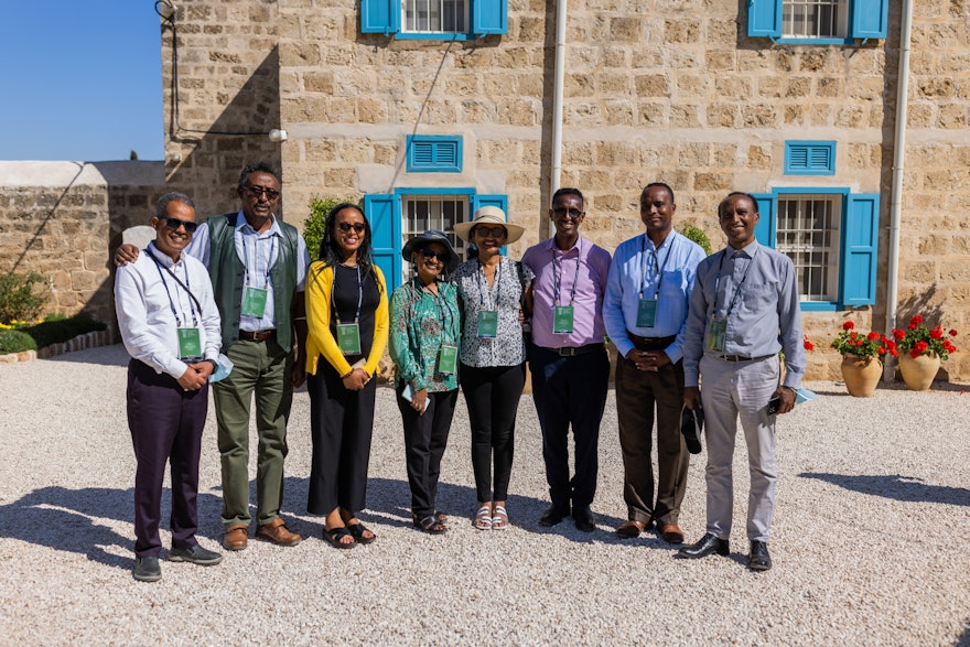 Des délégués d’Éthiopie au manoir de Mazra’ih.
