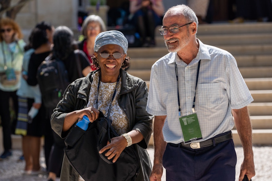 Des délégués du Lesotho après leur visite à la maison de ‘Abdu’l-Bahá.