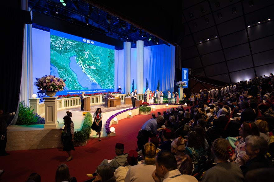 Delegates from Croatia participate in the election of the Universal House of Justice for the first time, after the establishment of their National Spiritual Assembly in 2021.