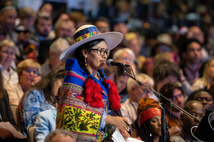 A delegate from Bolivia.