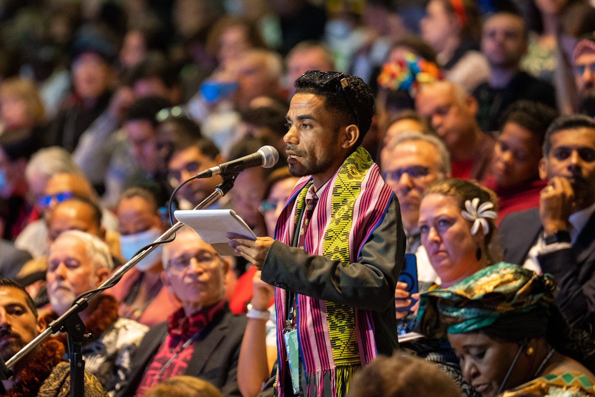 A delegate from Timor-Leste.