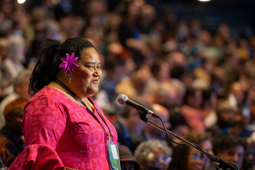 A delegate from Tonga highlights some developments from that country.