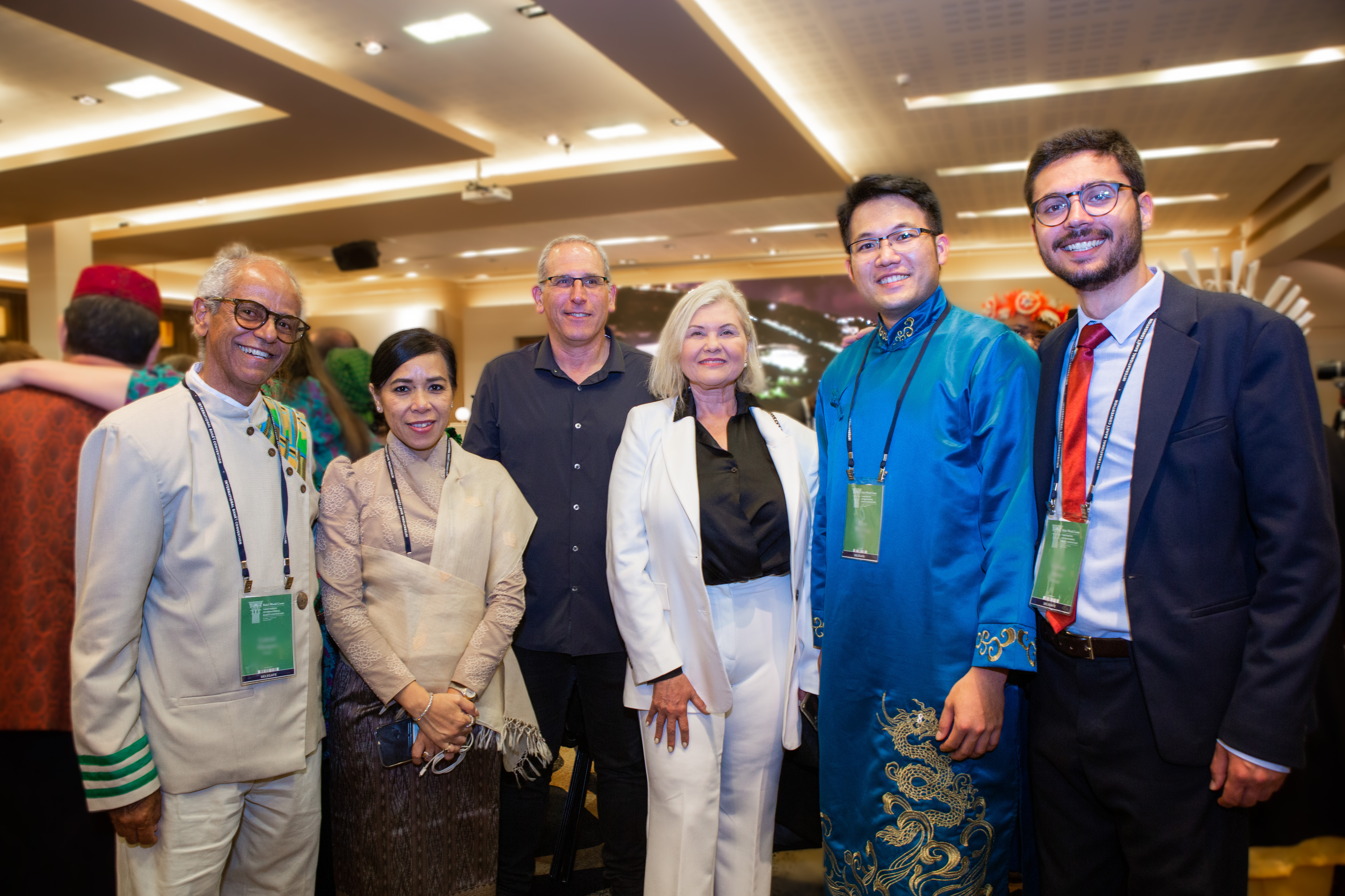 Some of the delegates from the Convention alongside other special guests at the reception.