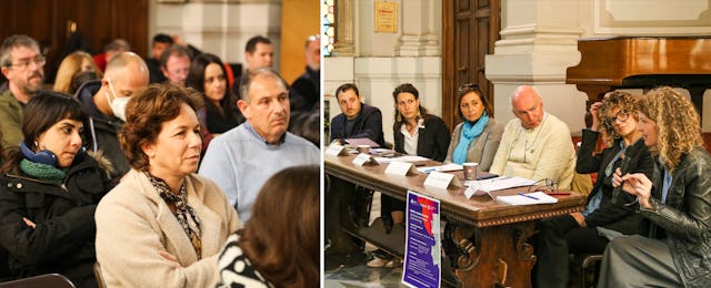 El foro contó con varios ponentes que debatieron cómo la redacción de noticias inclusivas crea puentes y une a las personas