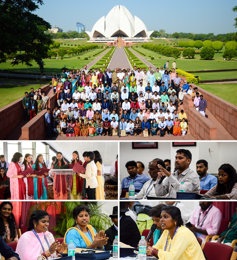 Трехдневный национальный съезд бахаи Индии проходил на территории Дома Поклонения бахаи в Нью-Дели.