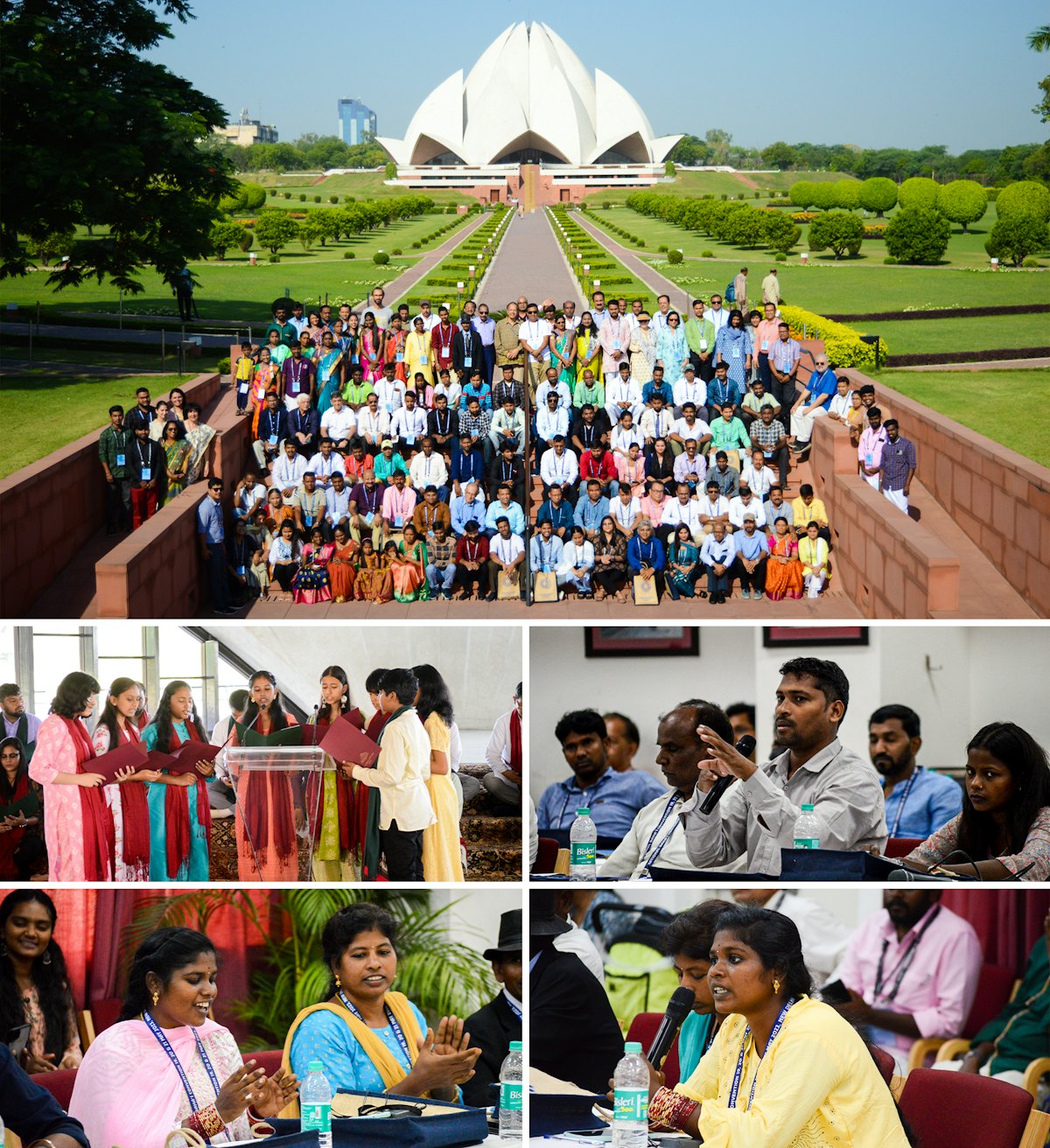 The three-day national convention of the Bahá’ís of India was held at the site of the Bahá'í House of Worship in New Delhi.
