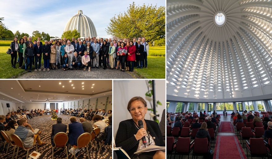 Durante la primera tarde de la 93ª convención nacional de los bahá’ís de Alemania, los delegados visitaron el templo bahá’í como parte de la preparación espiritual para la elección de la Asamblea Espiritual Nacional.