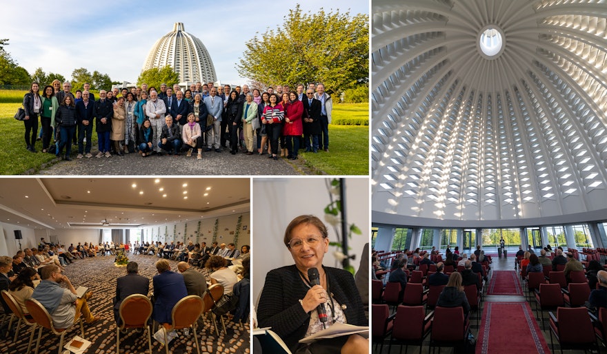 On the first evening of the 93rd national convention of the Bahá’ís of Germany, delegates visited the Bahá'í temple to spiritually prepare for the election of the National Spiritual Assembly.