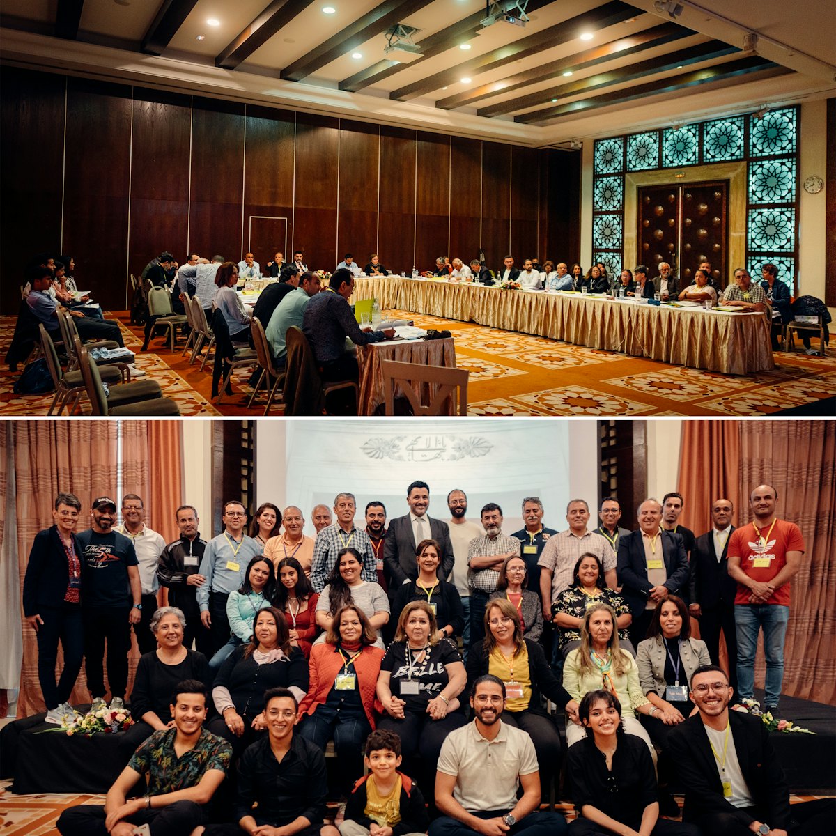 Delegates and other attendees at the national convention of the Bahá’ís of Tunisia.