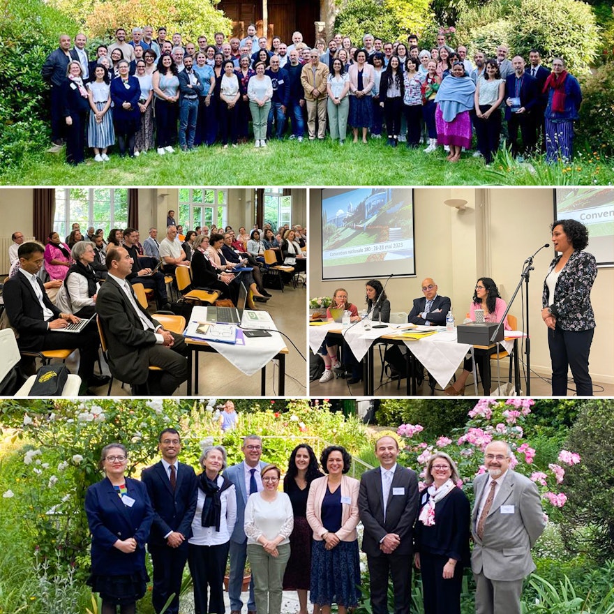 Au cours de la convention nationale des bahá’ís de France, les délégués ont eu l’occasion de se promener dans les jardins entourant l’appartement où ʻAbdu’l-Bahá avait autrefois séjourné lors de sa brève visite dans le pays.