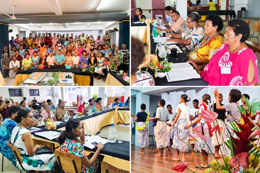 The national Bahá'í convention held in Fiji included traditional dance performed by the younger members of the community.