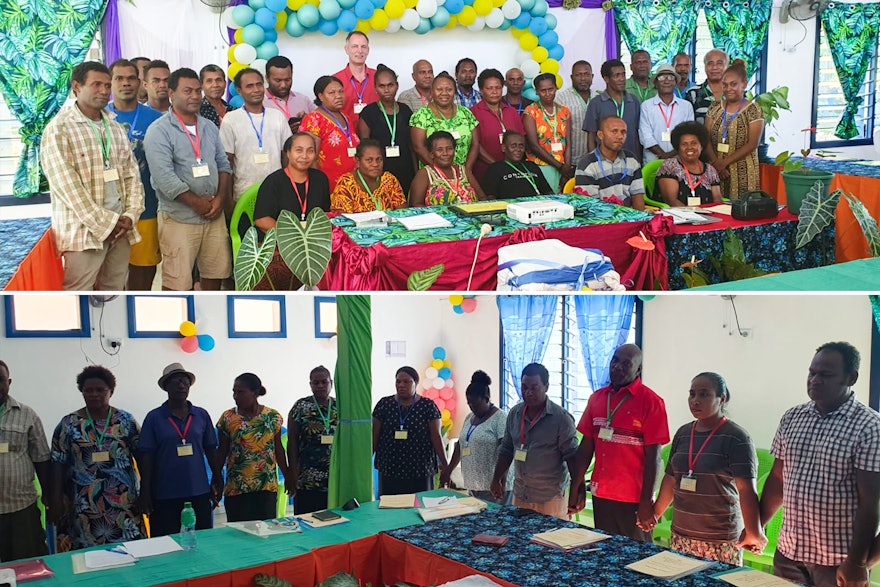 Délégués de la 52e convention nationale bahá’íe aux îles Salomon.