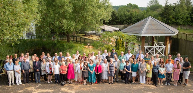 Guests from around the world gathered in Arncott, Oxfordshire, to celebrate the 80th-anniversary of George Ronald Publisher.