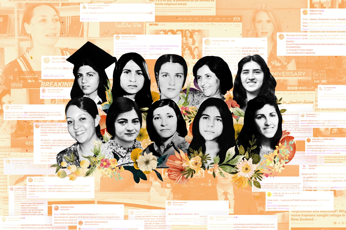 A campaign honoring the 10 Bahá’í women executed in Iran 40 years ago draws unprecedented global support from many segments of society.