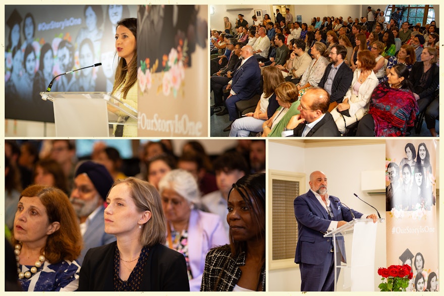 A global commemorative event co-hosted by the BIC and the Bahá’í Office of Public Affairs of the United Kingdom was held in London at Central Hall Westminster. The event brought together 150 attendees, including government officials, United Nations officials, representatives of international civil society organizations, leading human rights advocates, and journalists from several countries.