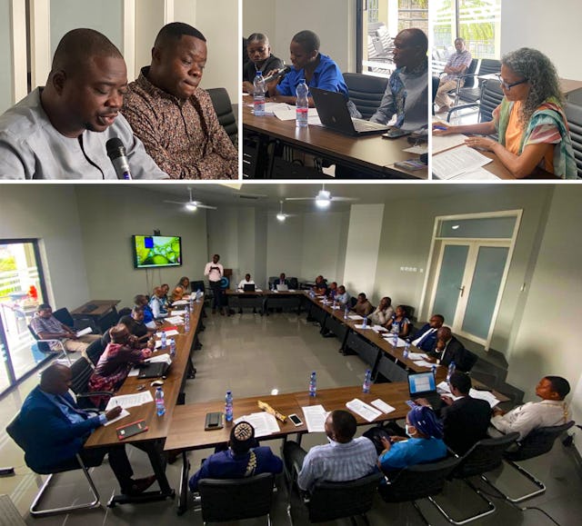 The gathering was a special moment at the national level in which government representatives, academics, civil society organizations, representatives of faith communities, and traditional leaders sat together to discuss environmental issues. The discussion took place in the National Bahá’í Centre, situated on the grounds of the House of Worship.