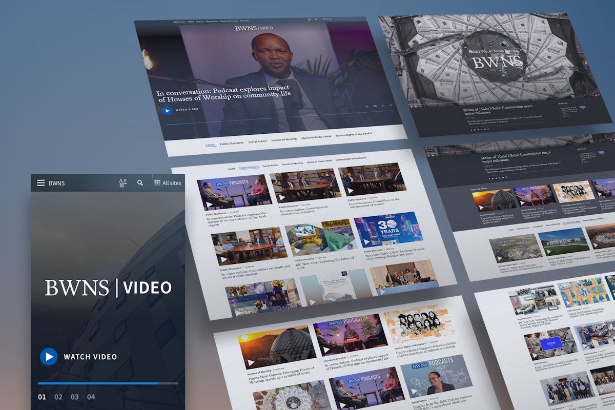 The Bahá’í World News Service introduces a new video section featuring all BWNS video productions, including short videos, documentaries, and video podcasts.