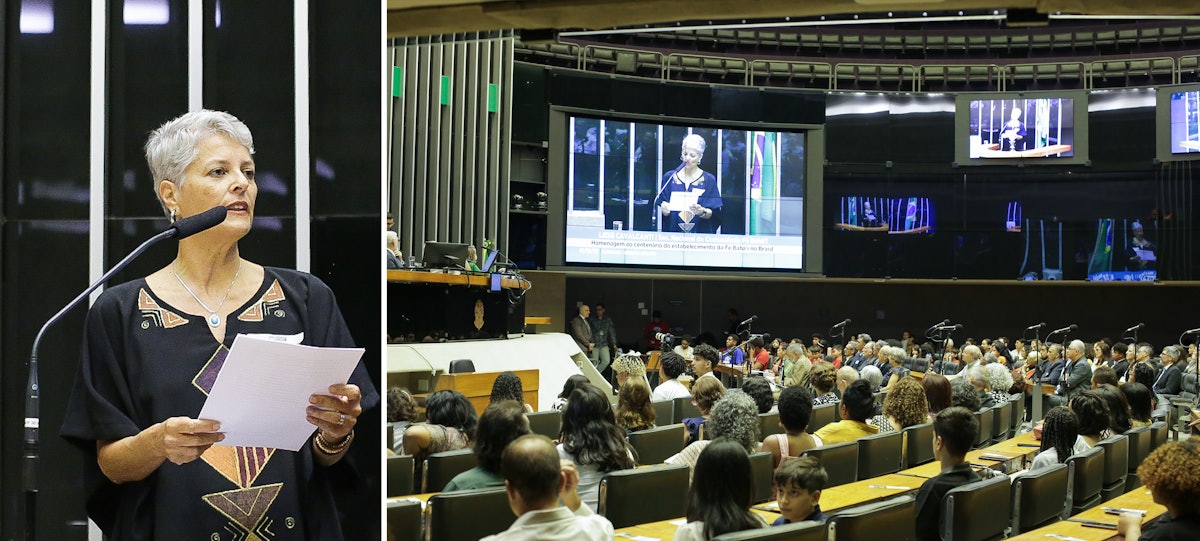 Liese Cavalcanti, a member of the National Spiritual Assembly of the Bahá’ís of Brazil.