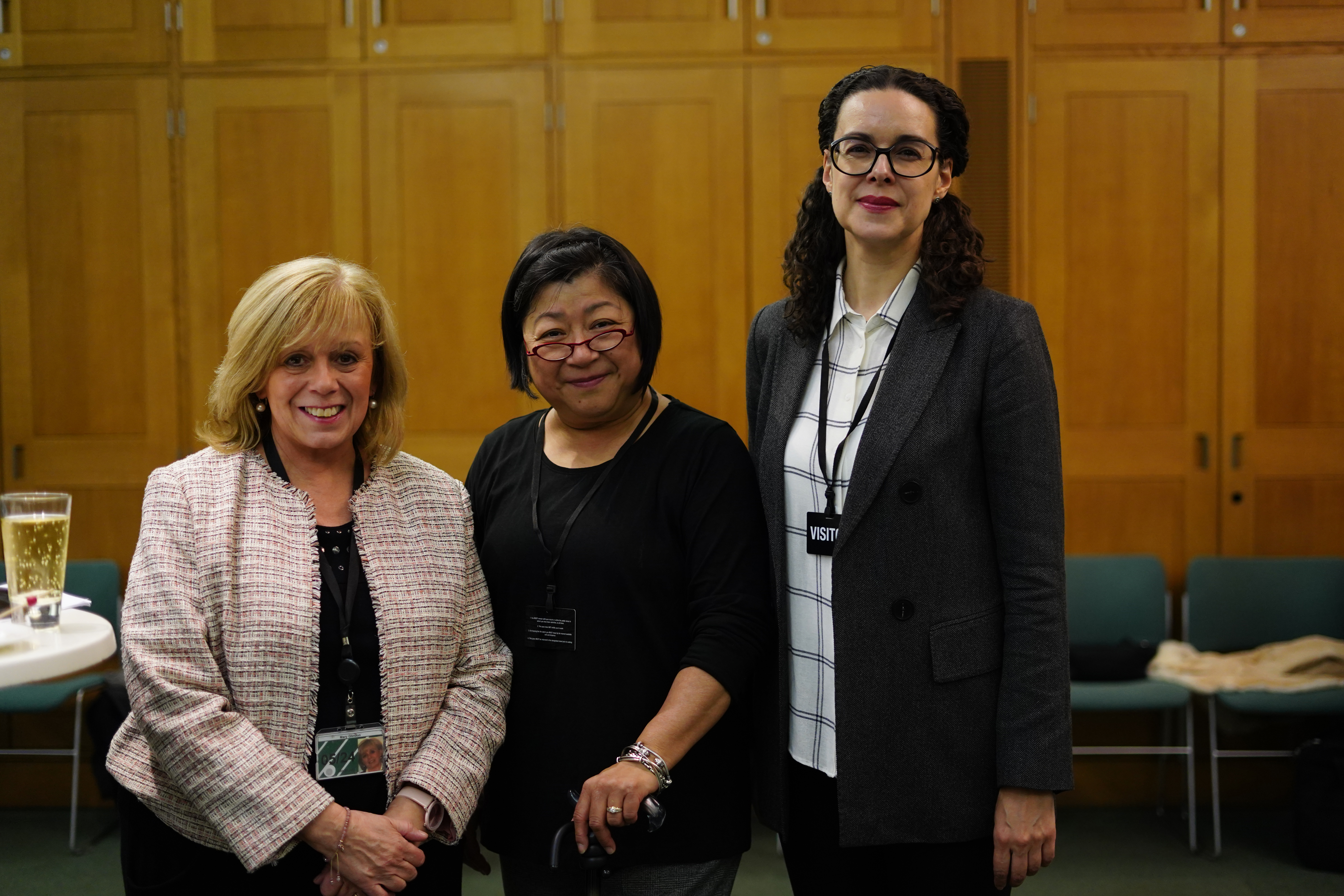 Member of Parliament Mary Gildon (left) and Maja Groff (right).