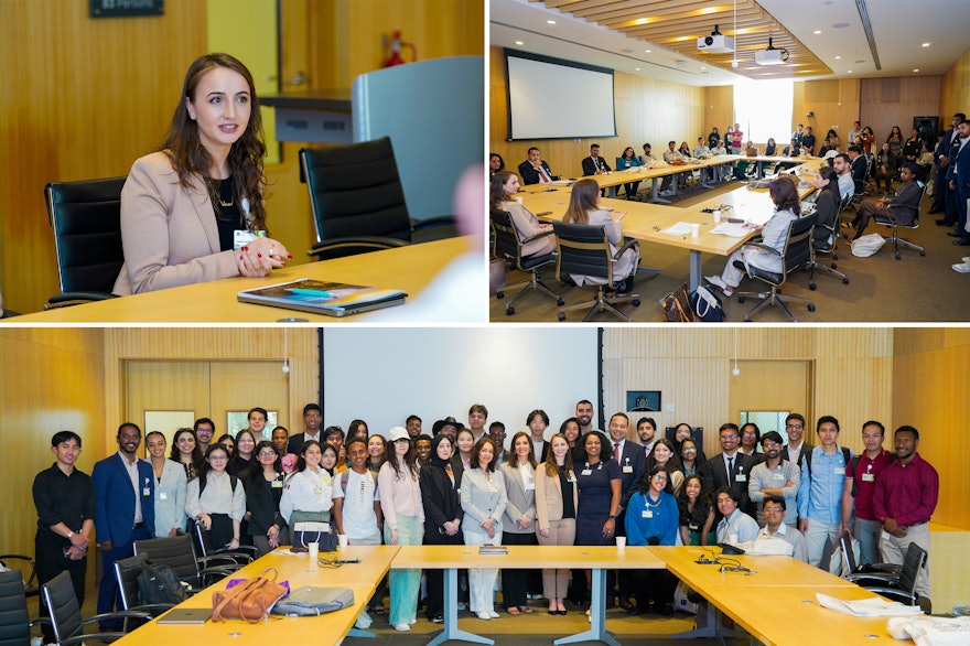 Cecilia Schirmeister, a representative of the New York Office of the BIC, moderated a youth summit in Abu Dhabi in the leadup to COP28, titled “The Role of Youth in (Re)Imagining and (Co)Constructing Sustainable Communities.”