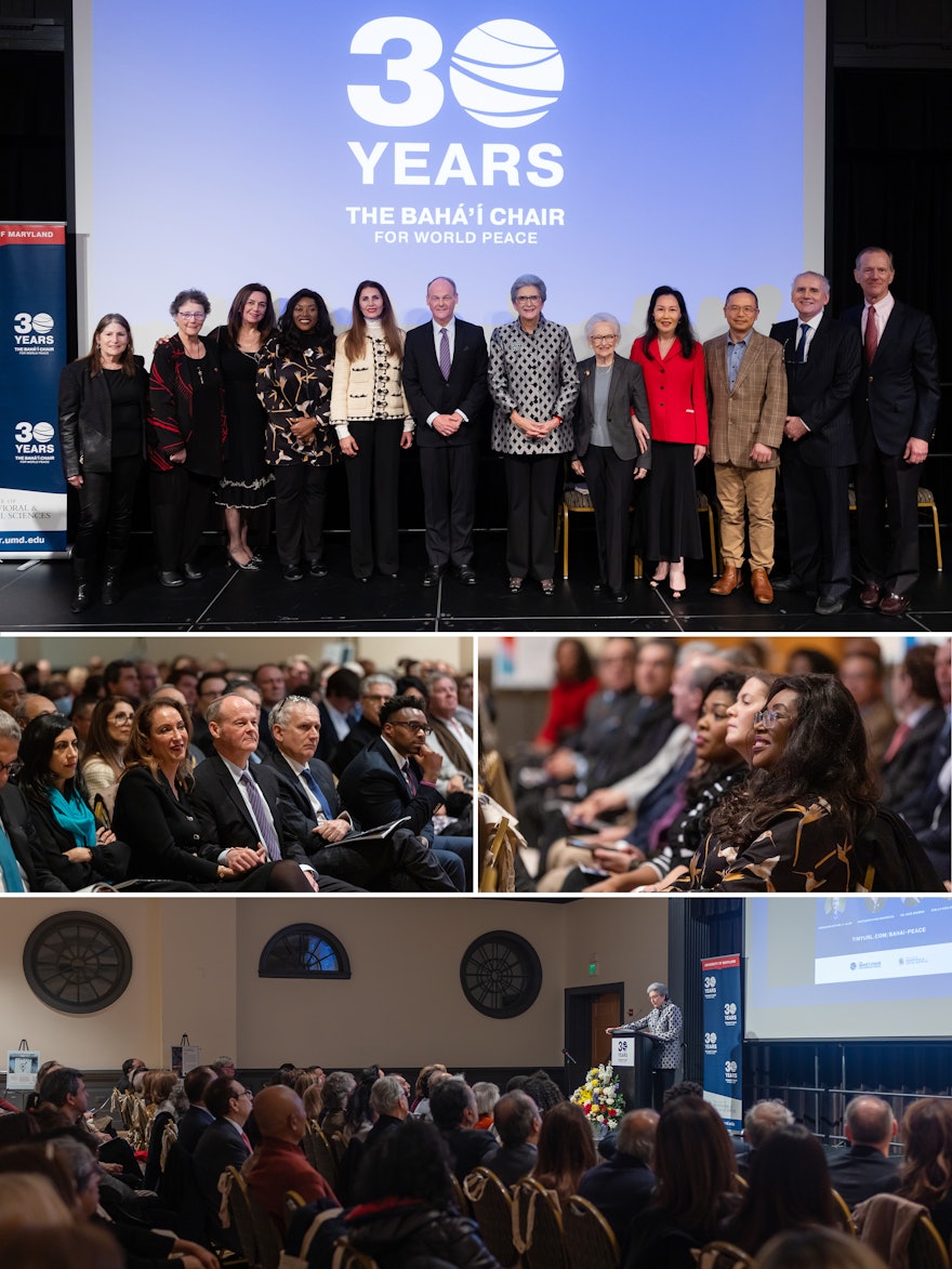 El 30 aniversario de la Cátedra Bahá’í de la Universidad de Maryland brindó la oportunidad de reflexionar sobre las iniciativas que se vienen realizando desde hace largo tiempo para fomentar un mundo más armonioso. En honor del 30 aniversario, el alcalde de Atenas (Georgia) declaró la Semana Mundial de la Paz, que se centró en la unidad, la justicia y la solidaridad humana.