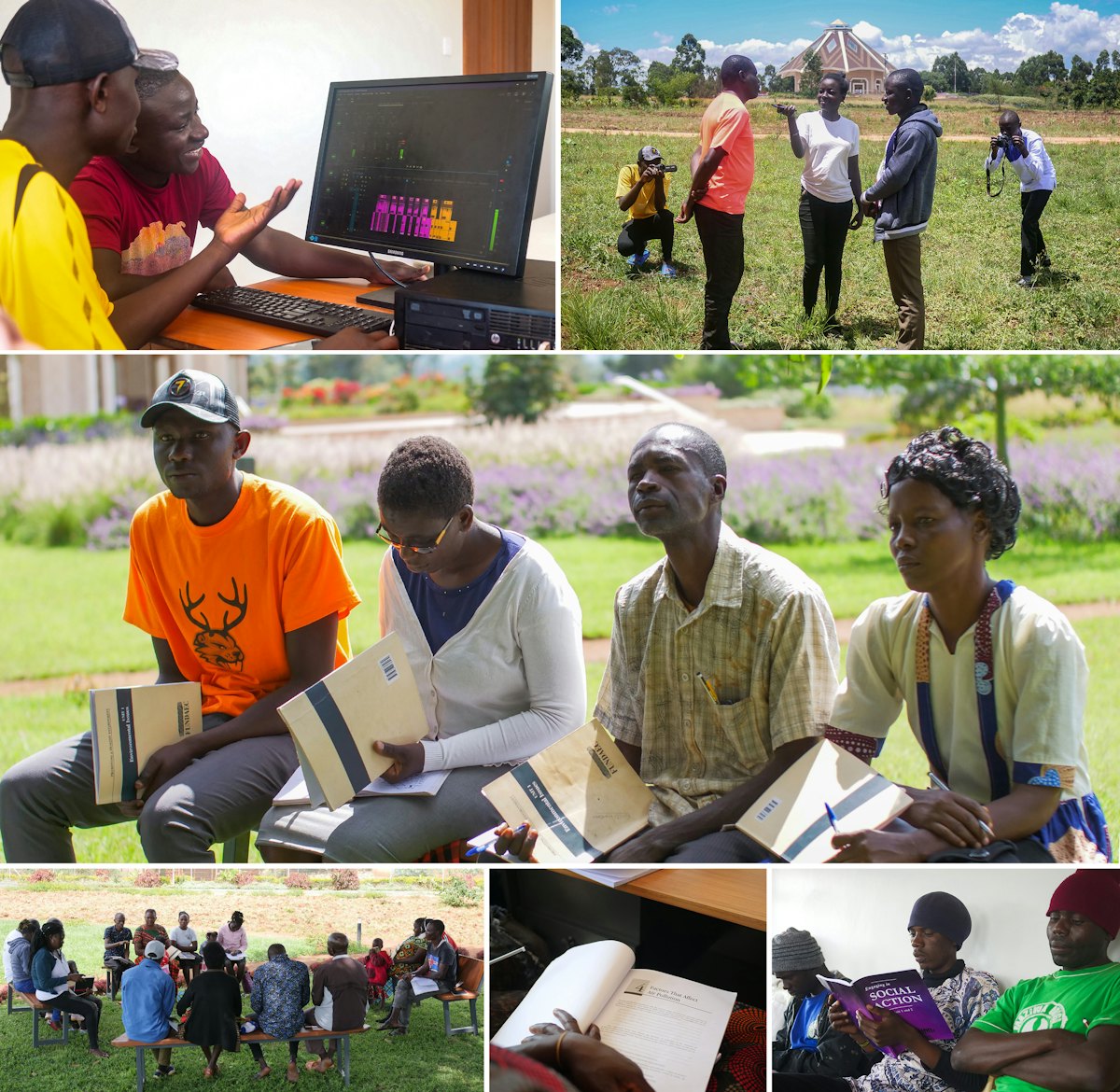 In Kenya, a group of youth recorded and distributed programs through messaging platforms that weave together insights and perspectives of people from diverse backgrounds, enriching conversations on themes of social progress.