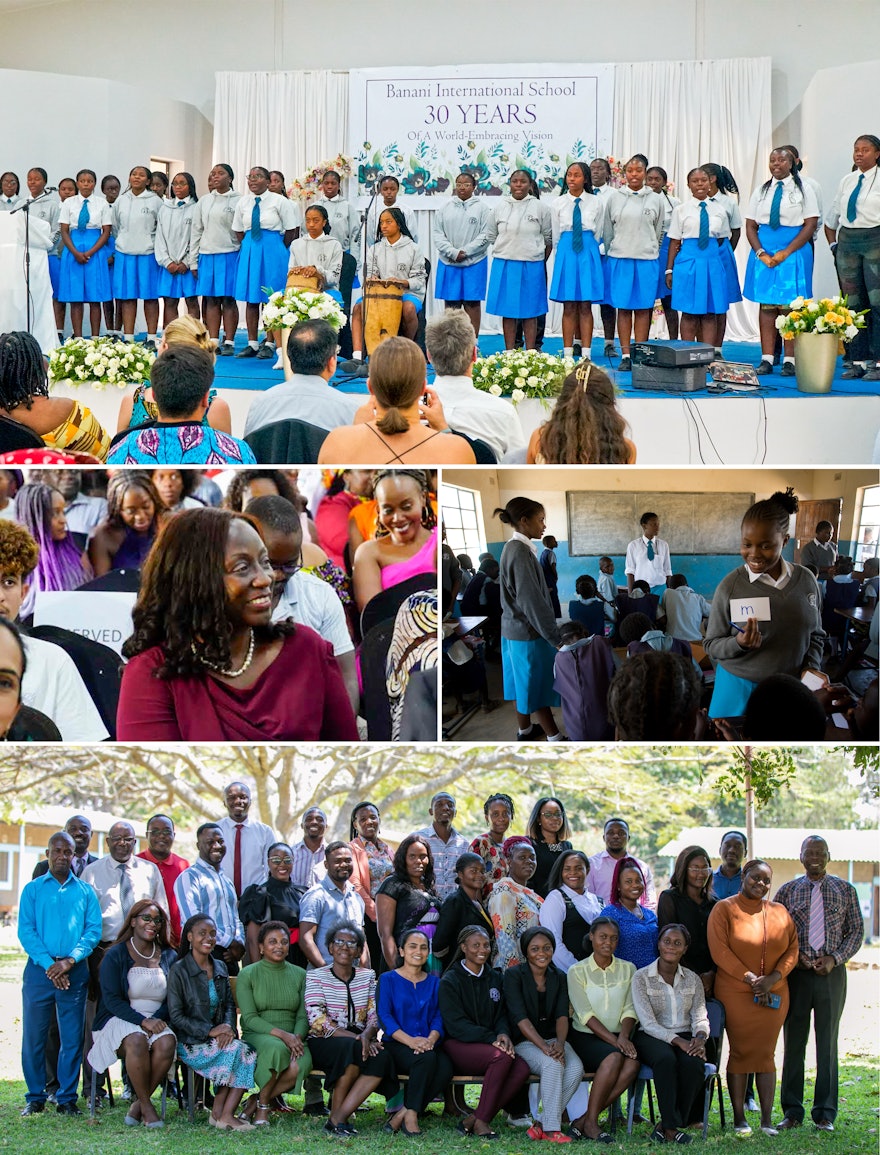 Conocida por promover la educación de las jóvenes, la Escuela Internacional Banani de Zambia celebró su 30º aniversario. El modelo educativo multidimensional de la escuela integra los objetivos intelectuales con la adquisición de una comprensión moral y una visión espiritual, que crea un entorno fértil de aprendizaje.