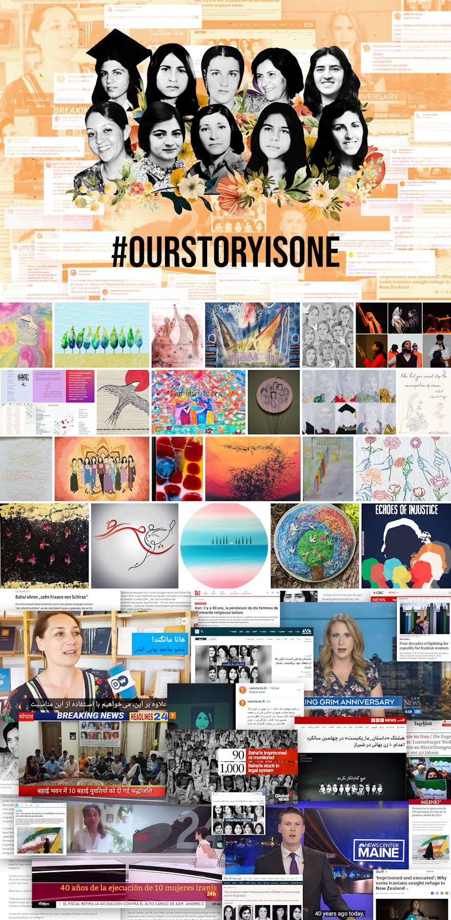 The call for equality echoed worldwide in June when the memory of the 10 Bahá’í women who were hanged in Shiraz, Iran, 40 years ago, was honored in numerous ways.      The “Our Story Is One” campaign is resonating with the deepest aspirations of populations around the world to turn to unity rather than division and to see the interconnectedness of our stories.