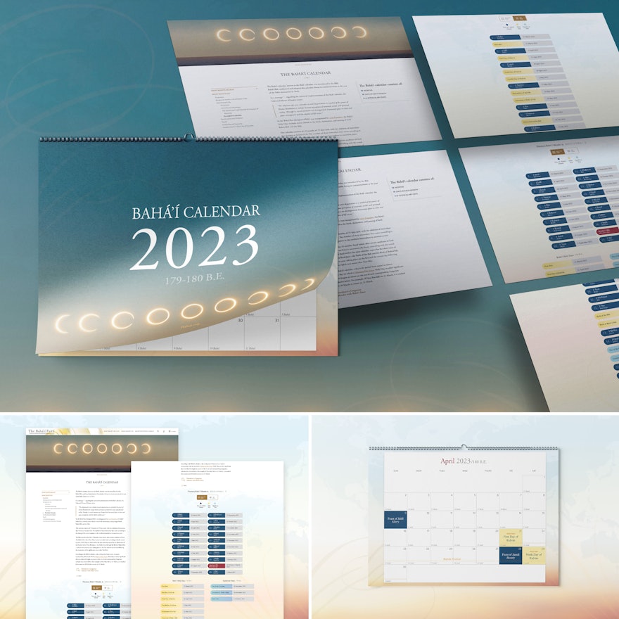 Une nouvelle section du site Bahai.org a été lancée, offrant une présentation du calendrier bahá’í et des dates importantes.