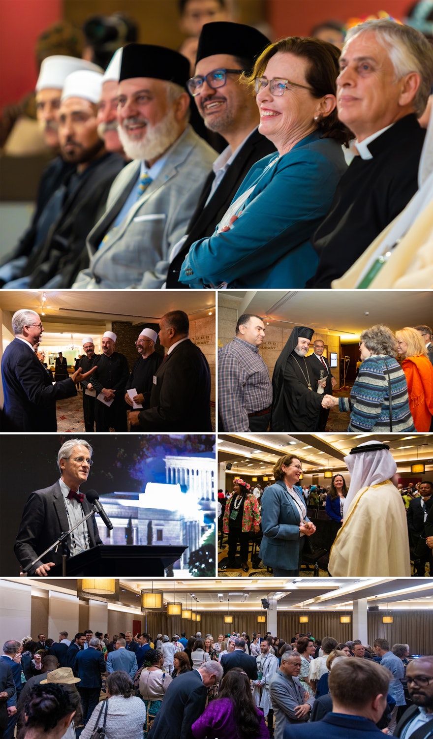 Une réception exceptionnelle a réuni des dignitaires de Haïfa et des délégués bahá’ís participant à la Convention internationale bahá’íe.      La maire de Haïfa, Einat Kalisch-Rotem, a exprimé sa profonde gratitude pour l’opportunité qui lui était donnée de s’adresser au groupe diversifié et son admiration de longue date pour la foi bahá’íe. « C’est un honneur pour moi d’être ici devant vous en tant que maire de Haïfa, la ville où se trouve l’un de ses symboles emblématiques et l’un des lieux les plus sacrés et spirituels de la communauté bahá’íe. Le Centre mondial bahá’í, y compris le tombeau du Báb et les terrasses, est un symbole de l’engagement bahá’í en faveur de l’unité, de la paix et de l’égalité. »