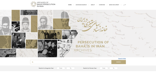 La página web «Archivos de la persecución a los bahá’ís de Irán» creada por la Comunidad Internacional Bahá’í (CIB) contiene casi doce mil documentos relacionados con la persecución de los bahá’ís de Irán
