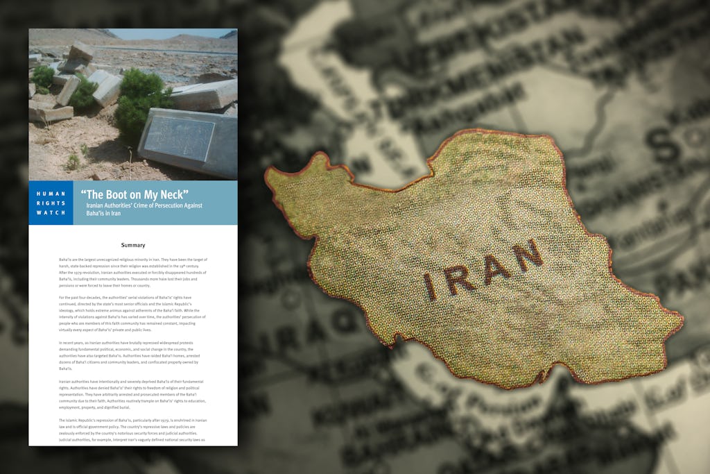 Human Rights Watch documents the discriminatory laws, policies and practices used by the Iranian government to violate the human rights of Bahá’ís in the country.