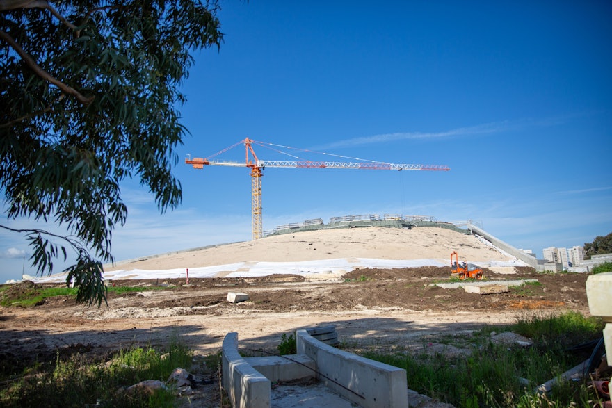 A view of the east berm.
