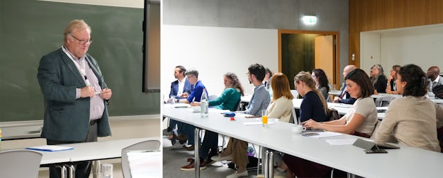 Left: Professor Robert Harmsen, Dean of the Faculty of Humanities, Education and Social Sciences at the University of Luxembourg.