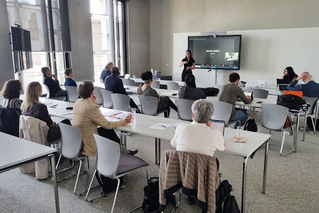 Participants at the first workshop in 2022, co-hosted by the Bahá’í Office of Public Affairs of Luxembourg and Professor Robert Harmsen, Dean of the Faculty of Humanities, Education and Social Sciences, at the University of Luxembourg.