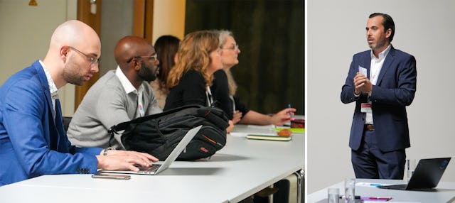 Right: Jean-Pierre Schmit of the Office of Public Affairs in Luxembourg.