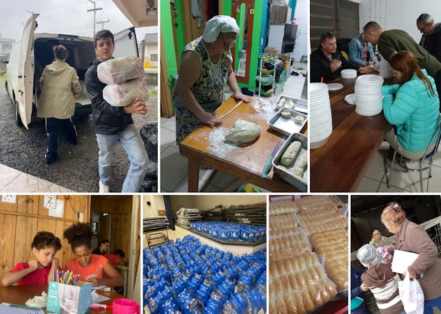 A view of some of the relief efforts in Rio Grande do Sul, Brazil.