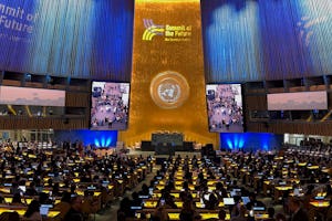 The central theme of the BIC’s contribution to the Summit of the Future was the need to place humanity’s interdependence at the heart of systems of global governance.