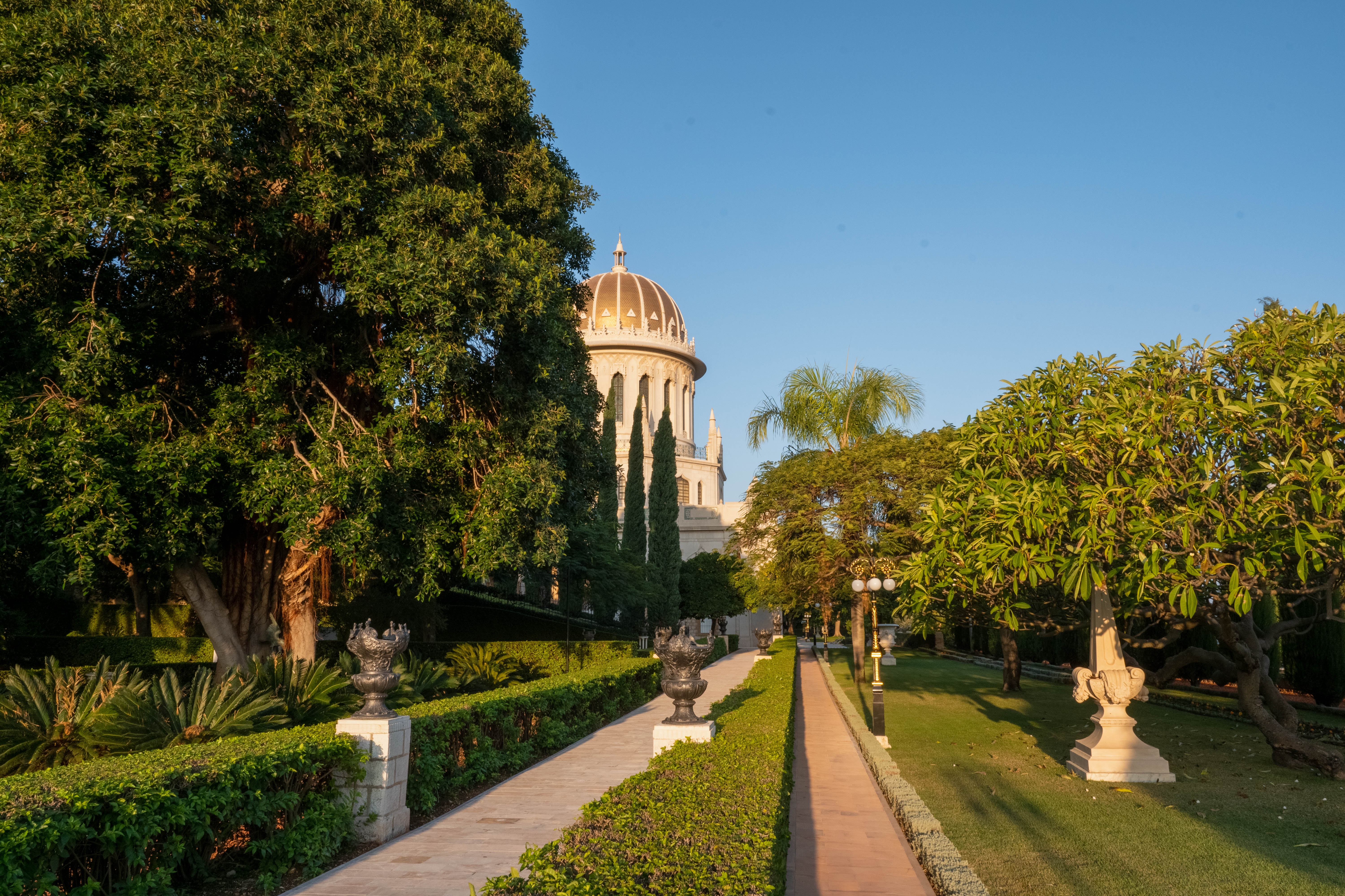 Another view from the east side of the Shrine showing both accessibility paths.