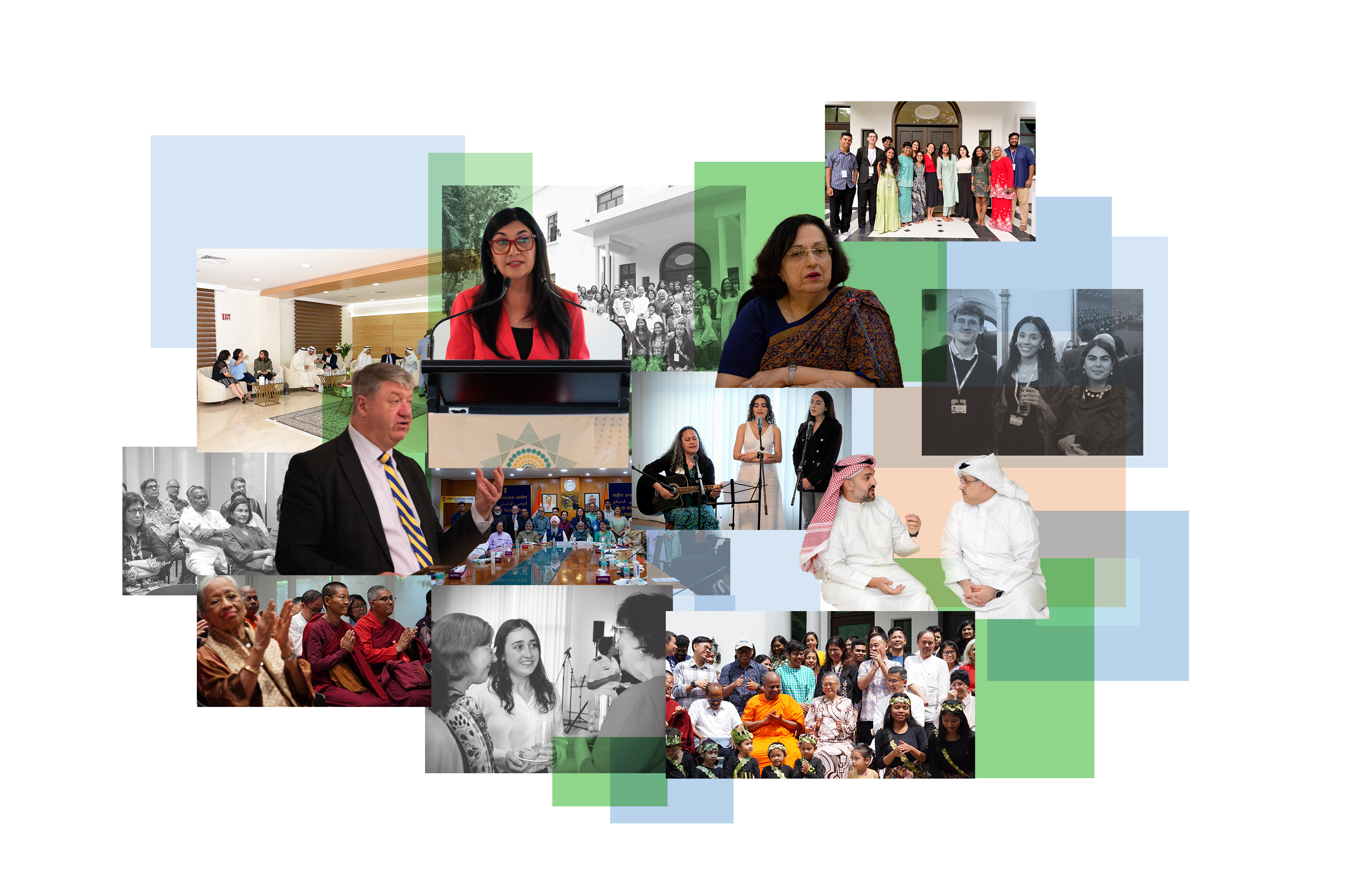 چندین جامعه بهائی ملی میلاد حضرت باب و بهاءالله را با برگزاری مراسمی جشن گرفتند که رهبران اجتماع را برای بررسی مسیر دستیابی به هماهنگی اجتماعی گرد هم آورد.