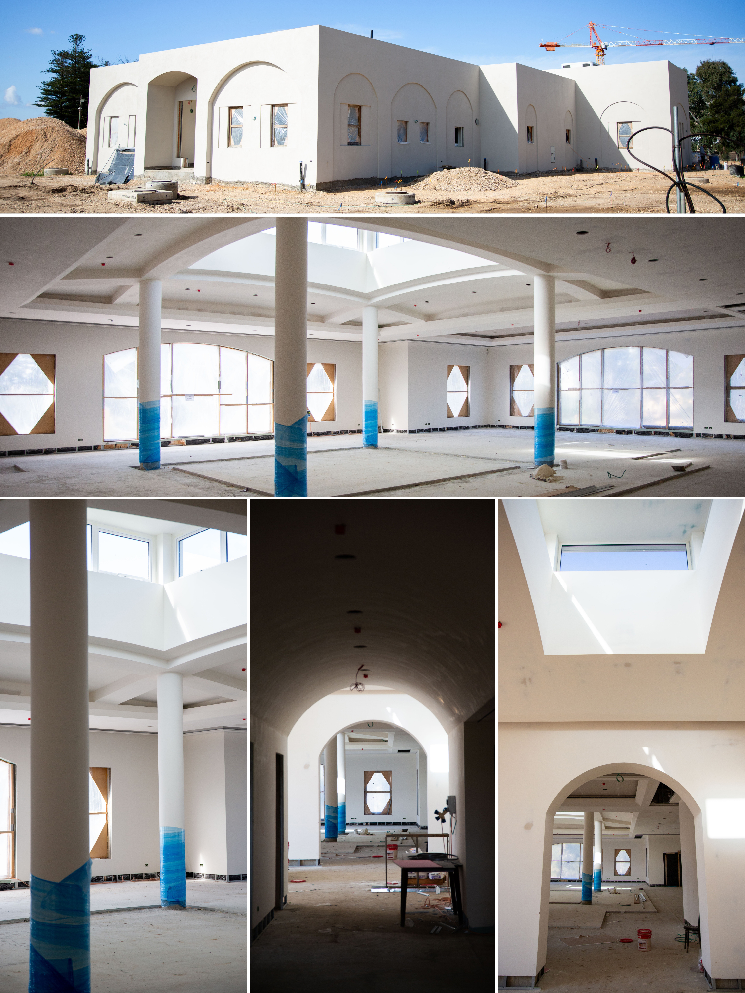 View of the ‘Akká Visitors’ Centre nearing completion.